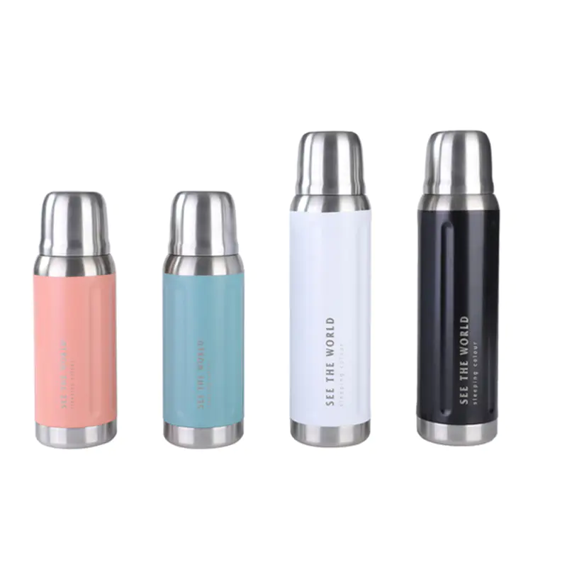 Durable Vacuum Stainless Steel Flasks keep drinks at the right temperature for hours.