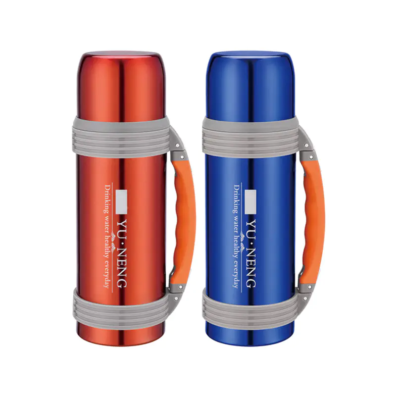 Vacuum Insulated Travel Pot features a portable design suitable for carrying hot or cold beverages to work, travel, and outdoor activities.